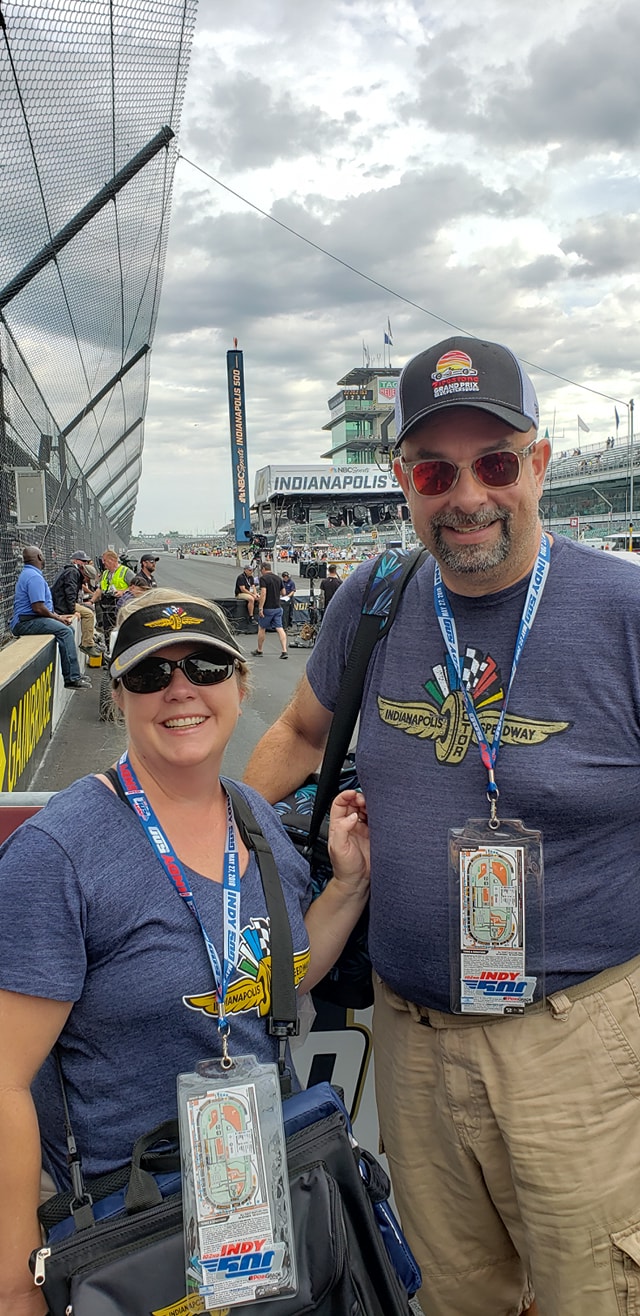 Robert and Stacy Earl at Indianapolis Motor Speedway